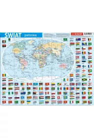 Puzzle ramkowe 72 el. �wiat administracyjna Demart