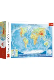 Puzzle 4000 el. Wielka mapa fizyczna �wiata Trefl