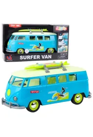 Van surfer bus z desk� surfingow� �wiat�o d�wi�k LeanToys