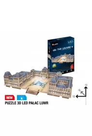 Puzzle 3D 137 el. Pa�ac Luwr LED Cubic Fun
