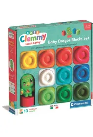 Clemmy klocki mi�kkie 10el Dragon CLEMENTONI 17980  CLM