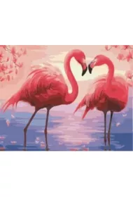 Norimpex Malowanie po numerach. Flamingi 40 x 50 cm