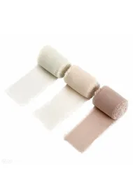 Dalprint Tasiemki szyfonowe cream beige 4 cmx5m