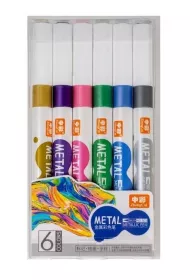 Fandy Marker p�dzelkowy metaliczny 6 kolor�w