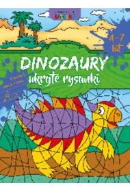 Dinozaury - Ukryte rysunki. Kolorowanka wed�ug kodu/ klucza/ liczb/ numer�w