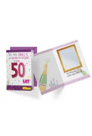 Kukartka Karnet B6 DK-488 Urodziny 50 lusterko