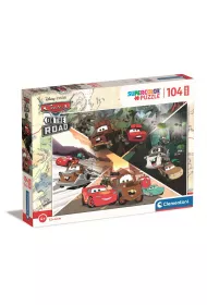 Puzzle 104 el. Maxi Super Kolor Disney Cars Clementoni