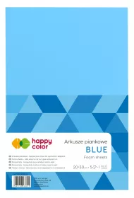 Happy Color Arkusze piankowe, niebieskie, A4, 5 arkuszy 5 szt.