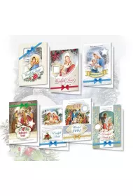 Top Graphic Karnet Bo�e Narodzenie z op�atkiem, religia mix 10 szt.
