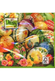 SerwetkI Daisy Wielkanoc lunch - Painted Eggs SDWL002501