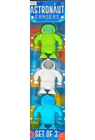 Kolorowe Baloniki Gumki do �cierania Astronauci 3 szt.
