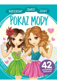 Naklejkowy zawr�t g�owy. Pokaz mody