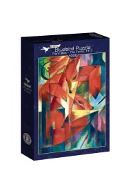 Puzzle 1000 el. Czerwone lisy, Franz Marc 1913 Bluebird Puzzle