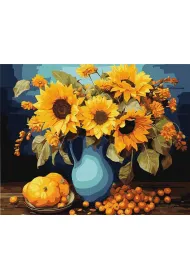 Ideyka Malowanie po numerach - S�onecznikowa harmonia 40x50cm