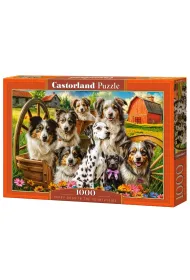 Puzzle 1000 el. Happy Dogs In The Countryside Castorland