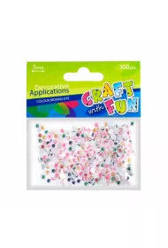 Craft with Fun Ozdoba dekoracyjna kolorowe oczy 5 mm