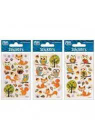 Sticker Boo Naklejki silver Sowy 6,6 x 12,6 cm
