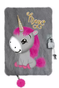 St. Majewski Pami�tnik z k��dk� 3D w�ochacz A5 My Little Friend Little unicorn 96 kartek