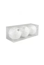 Bombki posrebrzane 3 szt.