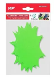 Mp Main Paper Etykiety cenowe fluorescencyjne zielone 135x90mm