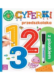 Cyferki przedszkolaka z pisakiem. Pisz, licz i zmazuj