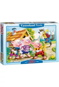Puzzle 260 el. Three little pigs Castorland