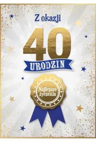 Armin Style KARNET URODZINY 40 B6 Z KOP AS GM-1293 FOL