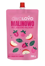 Owolovo Mus jabkowo-malinowy Malinowo 200 g
