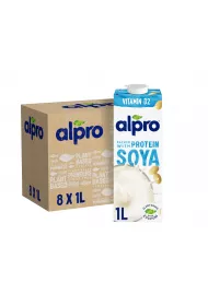 Alpro Napj Sojowy z wapniem i witaminami Zgrzewka 8 x 1 l