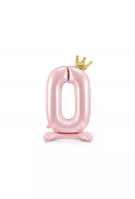 PartyDeco Stoj�cy balon foliowy 0 jasny r� 84cm