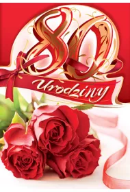Art Nuvo Karnet 80 Urodziny B6 cyfry dla doros�ych