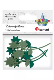 Titanum Filcowe kwiatki z ga��zk� mix 4 szt.