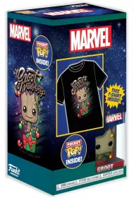Funko Pocket POP!&Tee: Koszulka i figurka: Holiday Groot - Dziecica -S