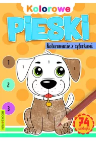 Pieski. Kolorowanie z cyferkami