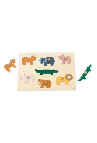 Puzzle drewniane ze zwierz�tami 7el Trixie Baby
