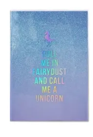 incood. Notes A5 brokatowy Call me a unicorn 80 kartek