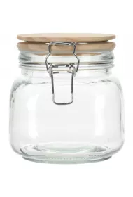 Excellent Houseware Soik szklany z klipsem 850 ml