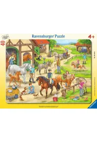 Puzzle 40 A Day at the Ranch Frame Ravensburger