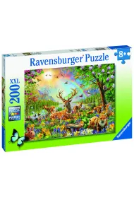 Puzzle dla dzieci 200 el. Le�ne zwierz�ta Ravensburger