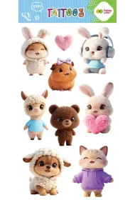 Tatua�e zmywalne SWEET KAWAII 100x200mm Happy Color