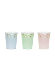 PartyDeco Kubeczki kokardki 220ml 6 szt