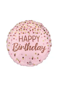 Anagram Balon foliowy Pretty pink Happy Birthday 46cm