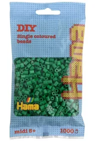 Midi 1000 zielonych koralik�w Hama