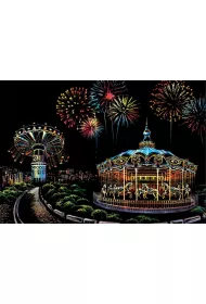 Twoje Hobby Amusement Park. Magiczna zdrapka - wydrapywanka 40.0 x 28.5 cm
