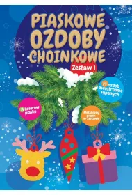 Piaskowe ozdoby choinkowe. Zestaw 1