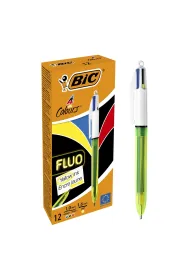 D�ugopis 4 Colors Fluo mix (12 szt) BIC