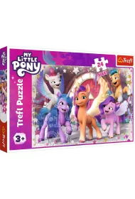 Puzzle maxi 24 el. Weso�y dzie� kucyk�w Trefl