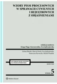 eBook Wzory pism procesowych w sprawach cywilnych i rejestrowych z objanieniami pdf epub