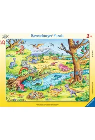 Puzzle 15 Young Dinosaurs Where to Put It? Ravensburger