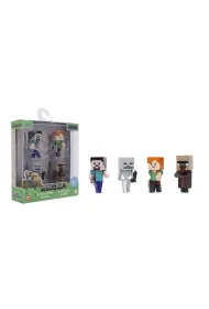 Figurki metalowe Jada Minecraft 6,5cm 4szt.